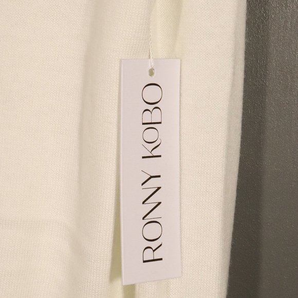 NWT Ronny Kobo Jaitlin Sweater in Ivory Size Medium - Picture 7 of 15